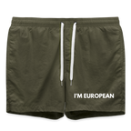 "I'M EUROPEAN" - Badeshorts - olive