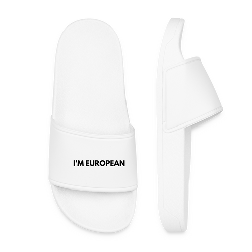"I'M EUROPEAN" - Frauen Badelatschen - white