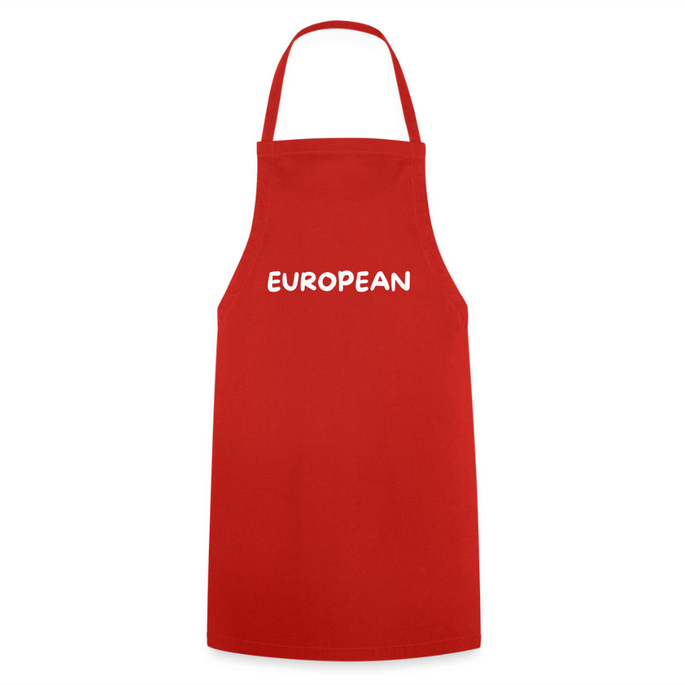 "EUROPEAN" - Kochschürze - red