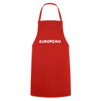 "EUROPEAN" - Kochschürze - red