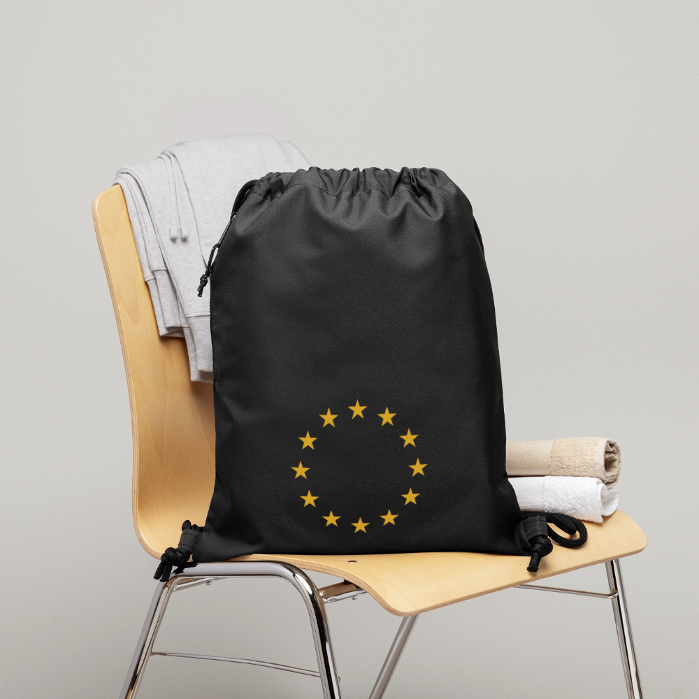 "12-Stars" - Gymsac made from recycled material - black