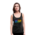 Women’s Premium Tank Top - "United in Diversity - LGBTQ" - charcoal grey