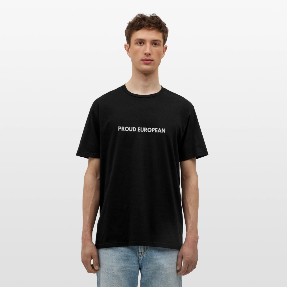 "PROUD EUROPEAN" - Männer T-Shirt - black