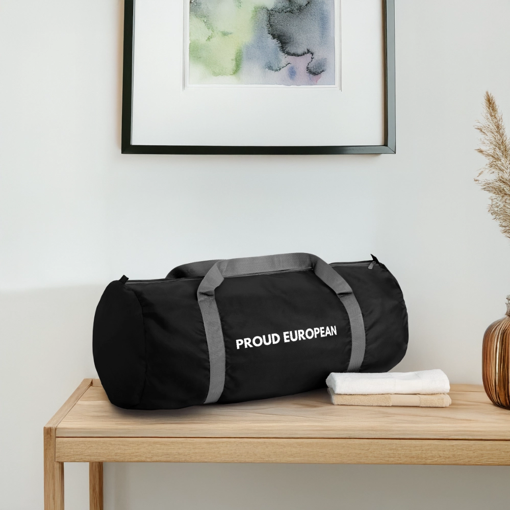 "PROUD EUROPEAN" - Sporttasche - black