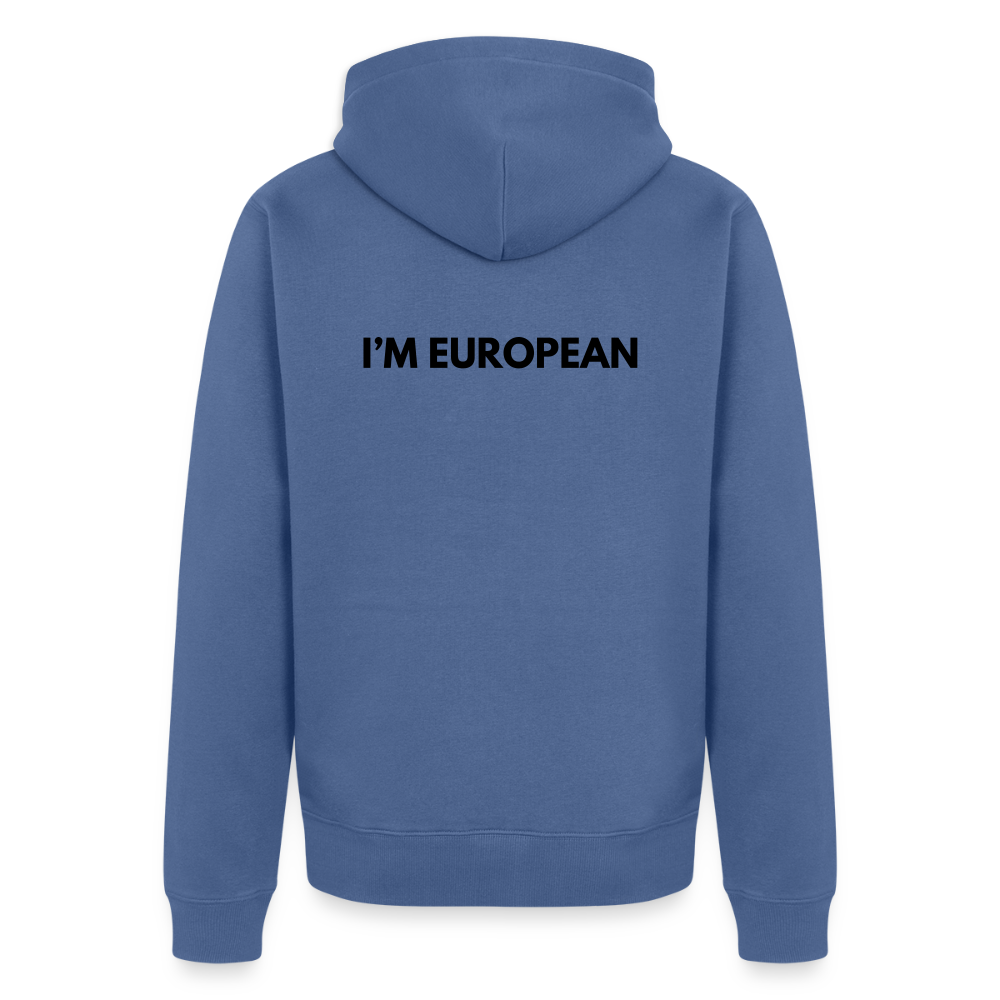 "I'M EUROPEAN" - Unisex Hoodie - stone blue