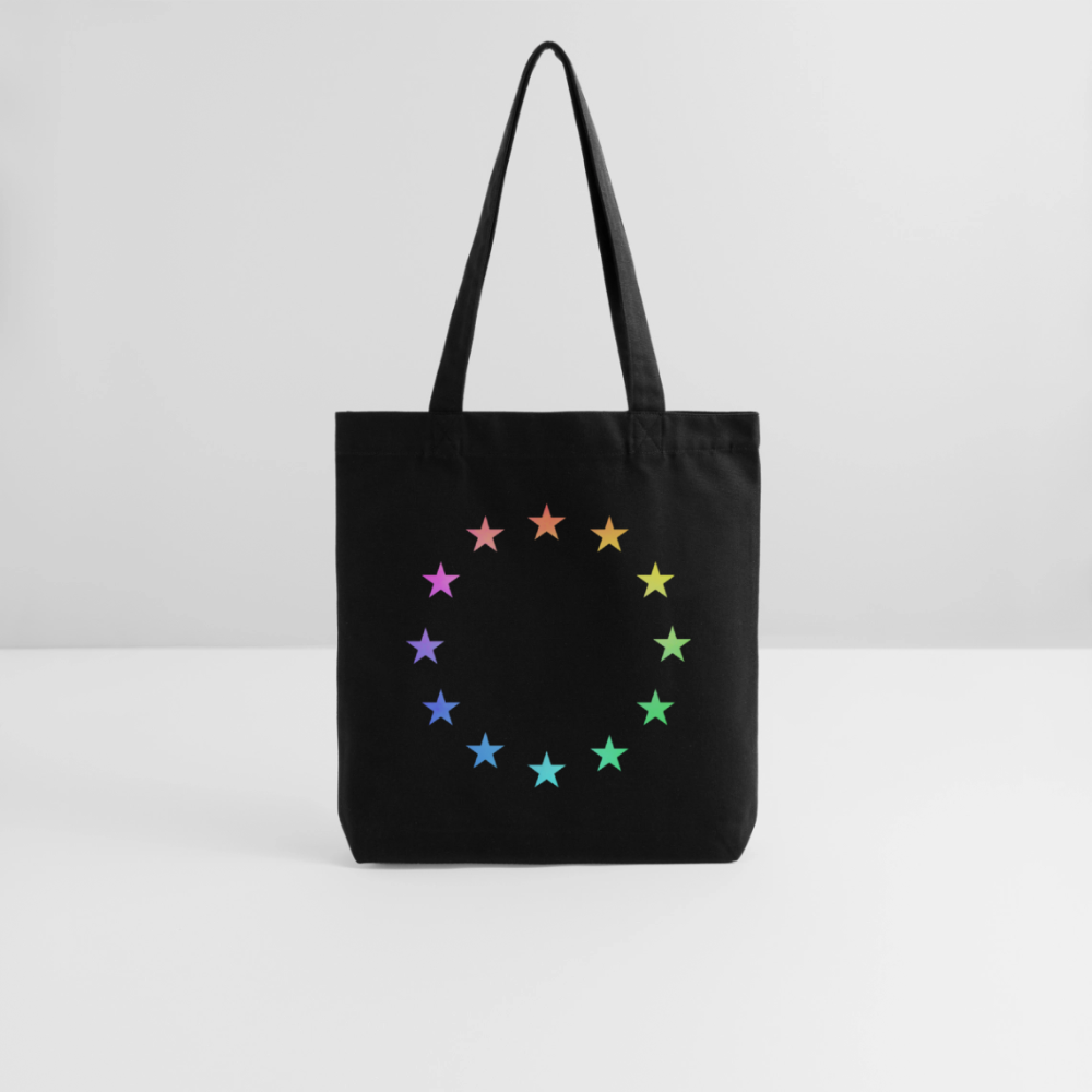 Stanley/Stella Heavyweight Recycled Tote Bag - "12 Stars - LGBTQ" - black