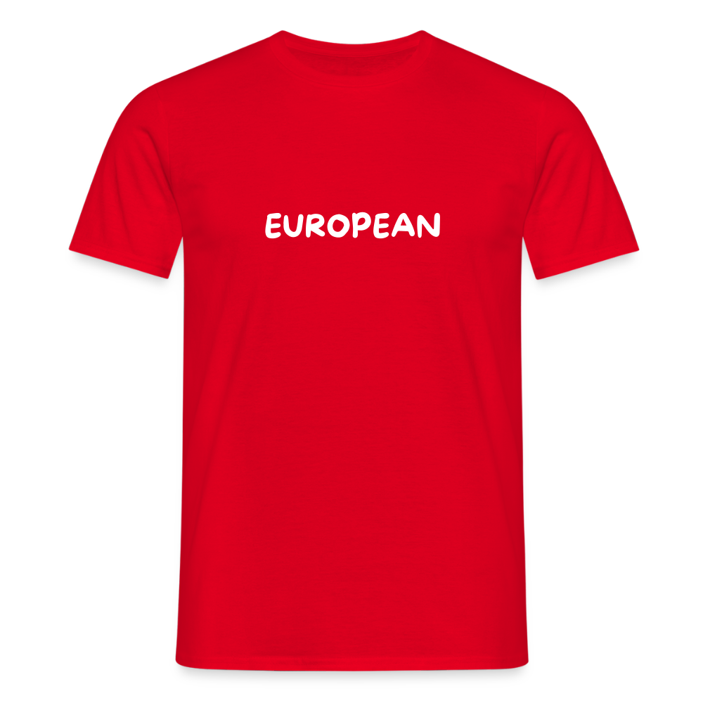 "EUROPEAN" Männer T-Shirt - red