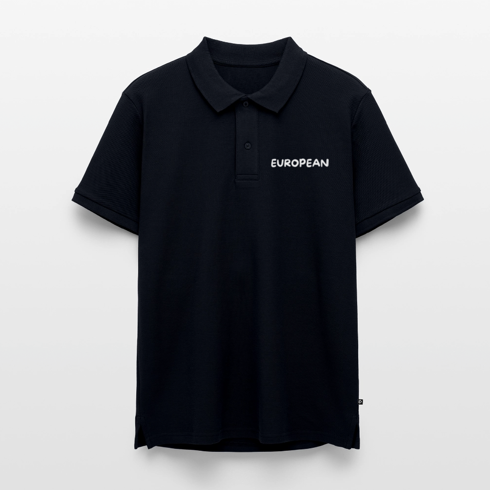 "EUROPEAN" - Männer Premium Bio Polo Shirt - navy