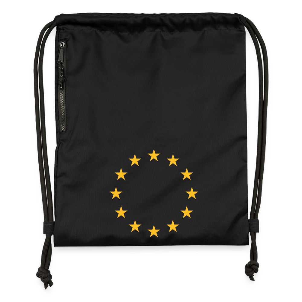 "12-Stars" - Gymsac made from recycled material - black
