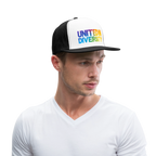 Trucker Cap - "United in Diversity - LGBTQ" - white/black