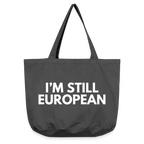 "I'M STILL EUROPEAN" - Vintage-Washed Shopper - vintage black
