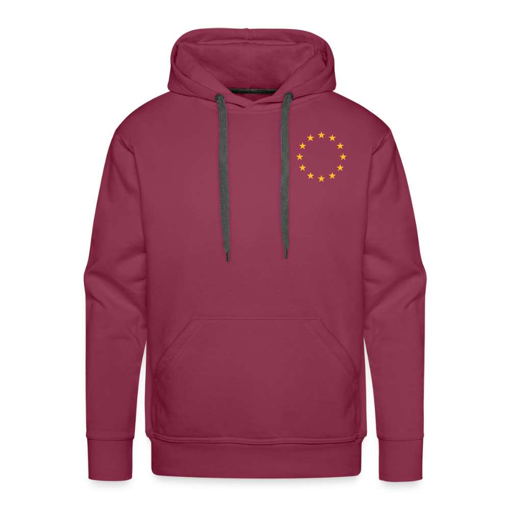 "12-stars-mini" - Männer Premium Hoodie - bordeaux