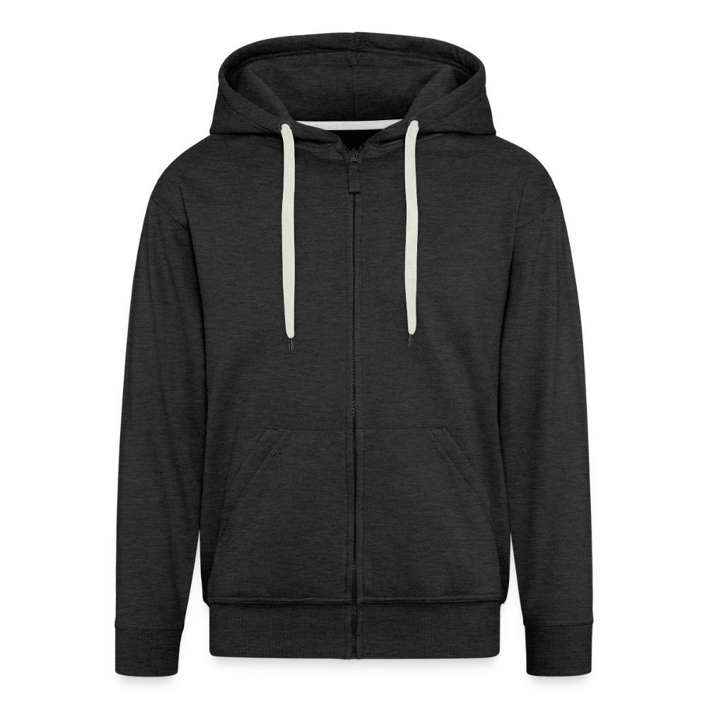 Men's Premium Hooded Jacket - "12 Stars - LGBTQ" - charcoal grey