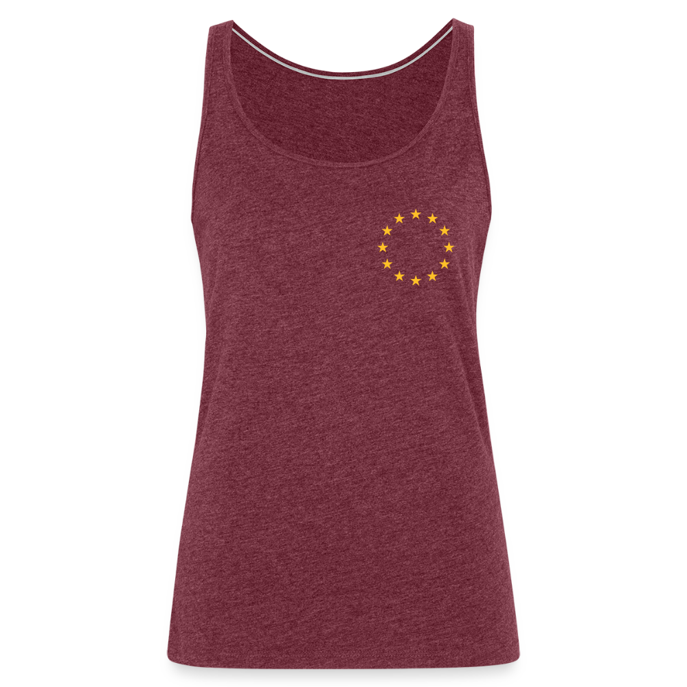 "12-stars-mini" - Frauen Premium Tank Top - heather burgundy