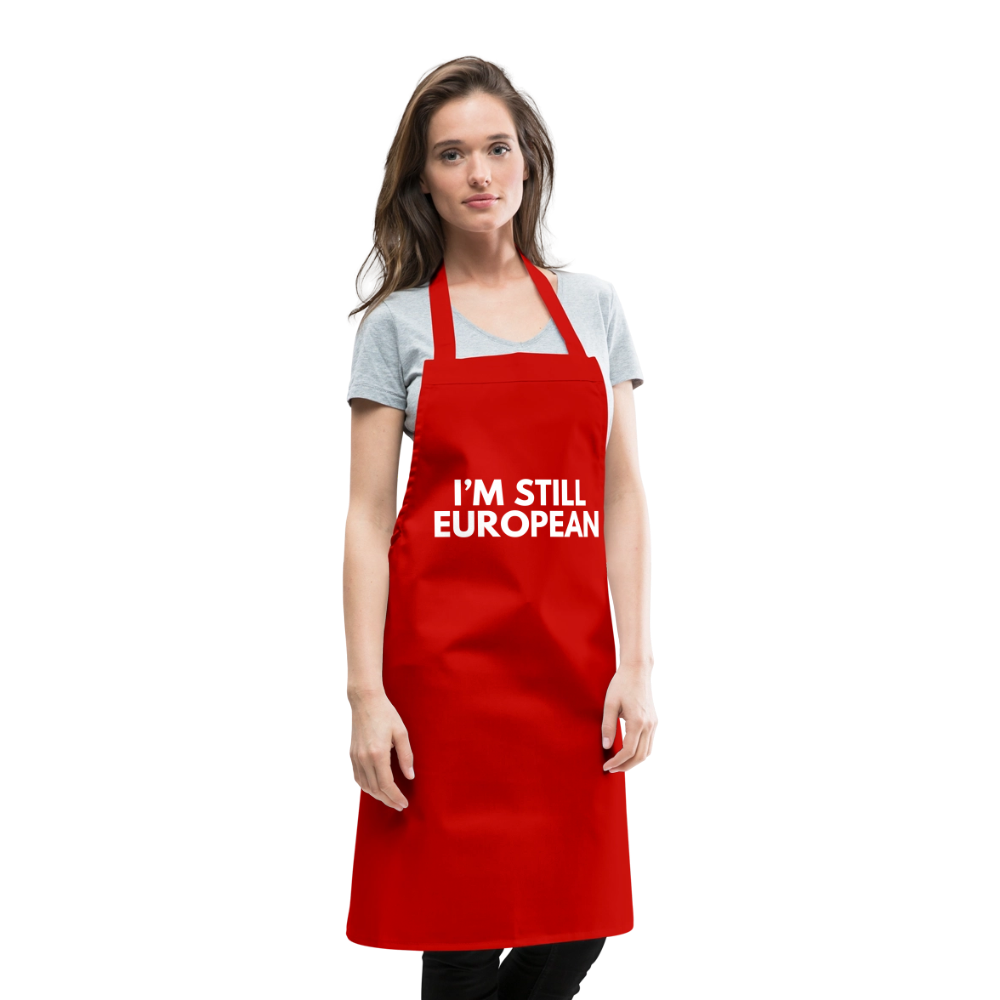 "I'M STILL EUROPEAN" - Kochschürze - red