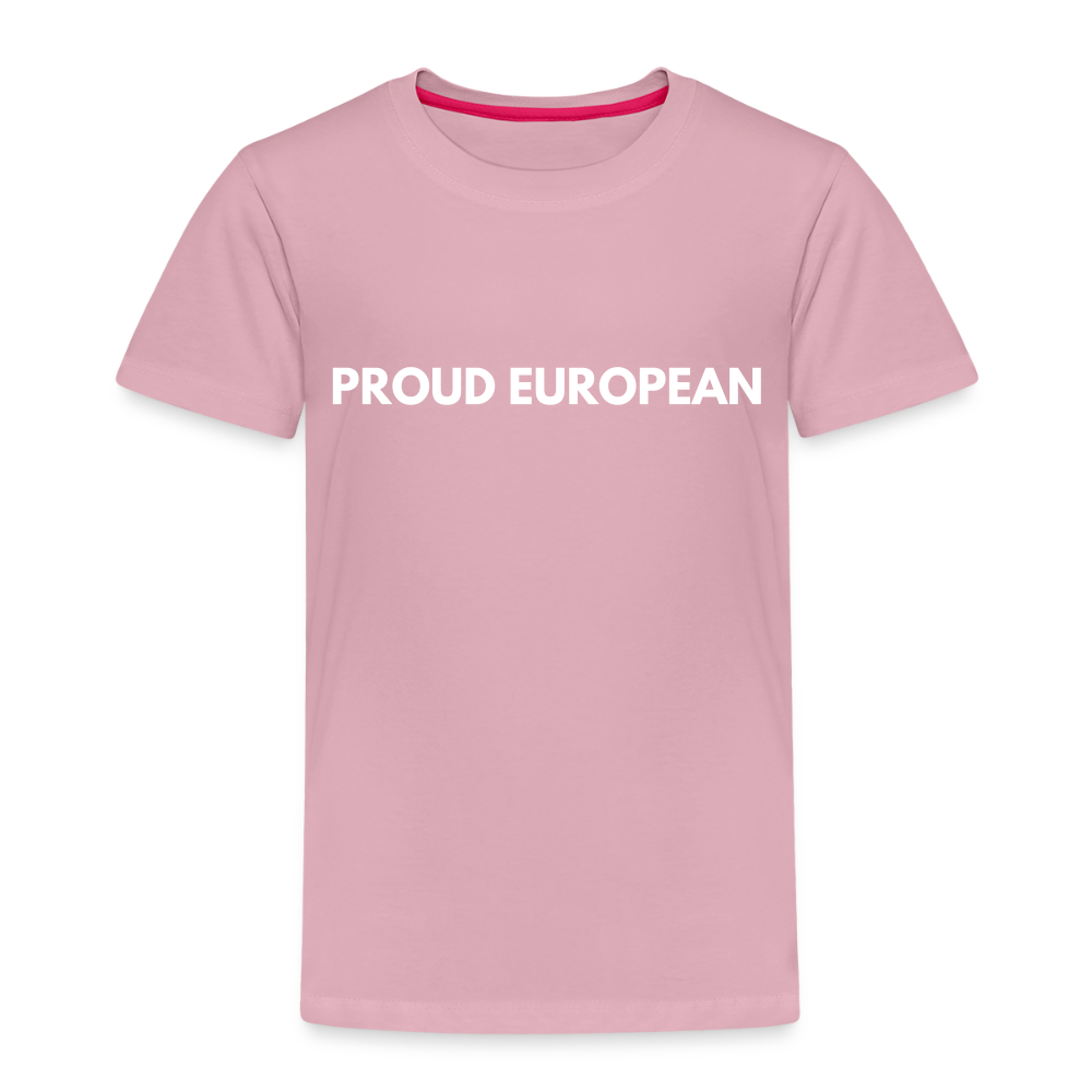 "PROUD EUROPEAN" - Kinder Premium T-Shirt - rose shadow