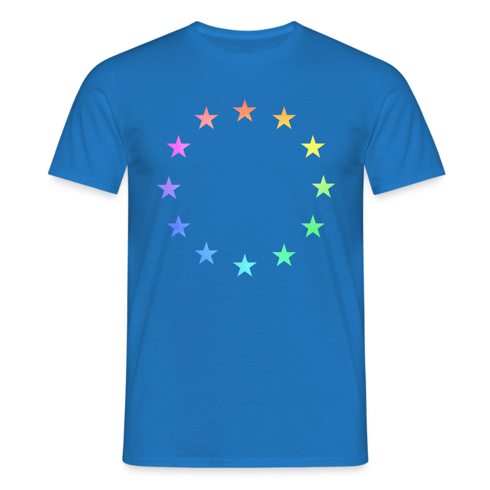 Men's T-Shirt - "12 Stars - LGBTQ" - royal blue
