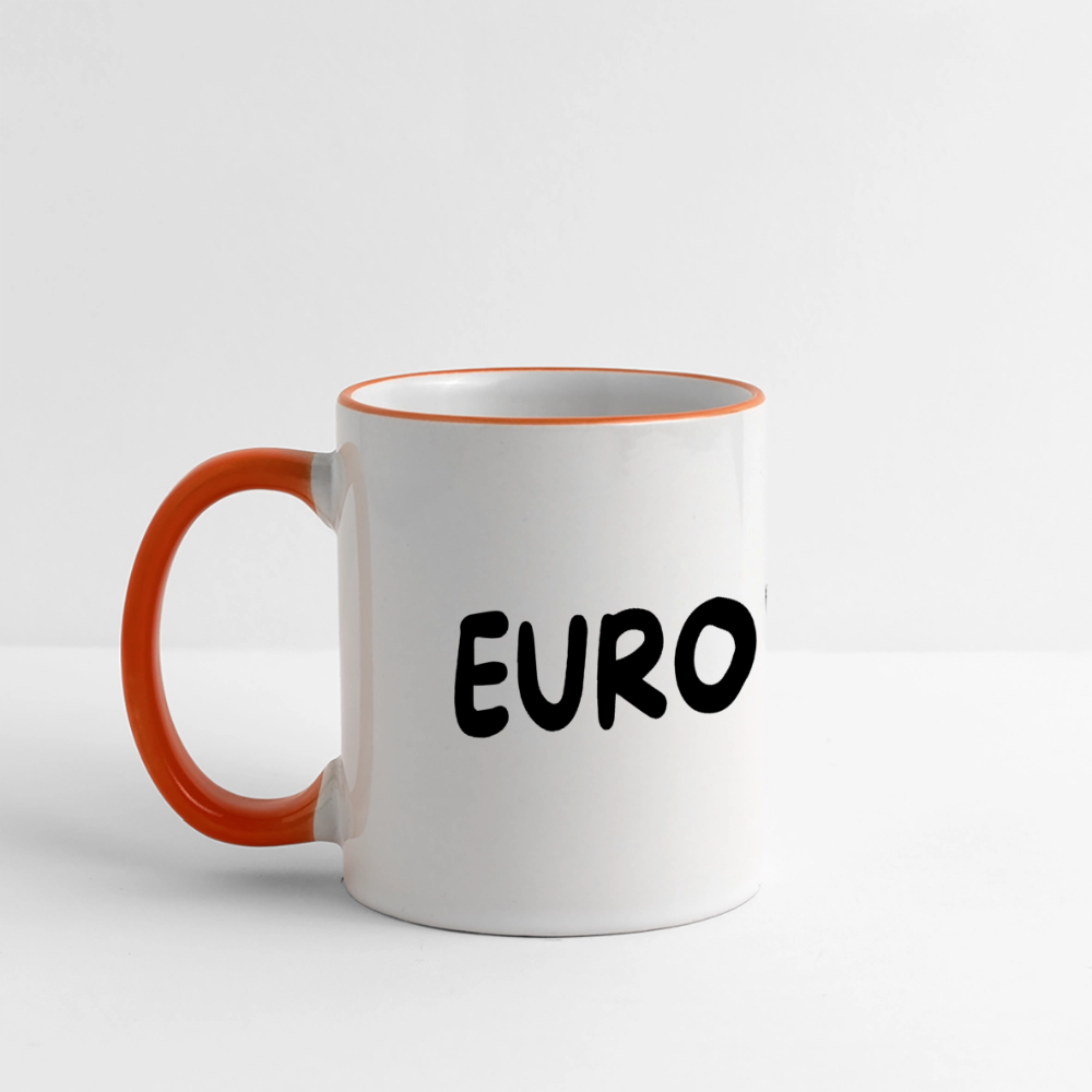 "EUROPEAN" - Tasse - white/orange