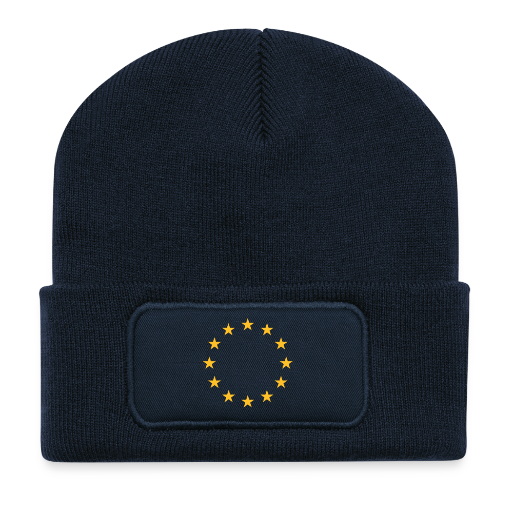 "12-Stars" - Recycled Patch Beanie - french navy
