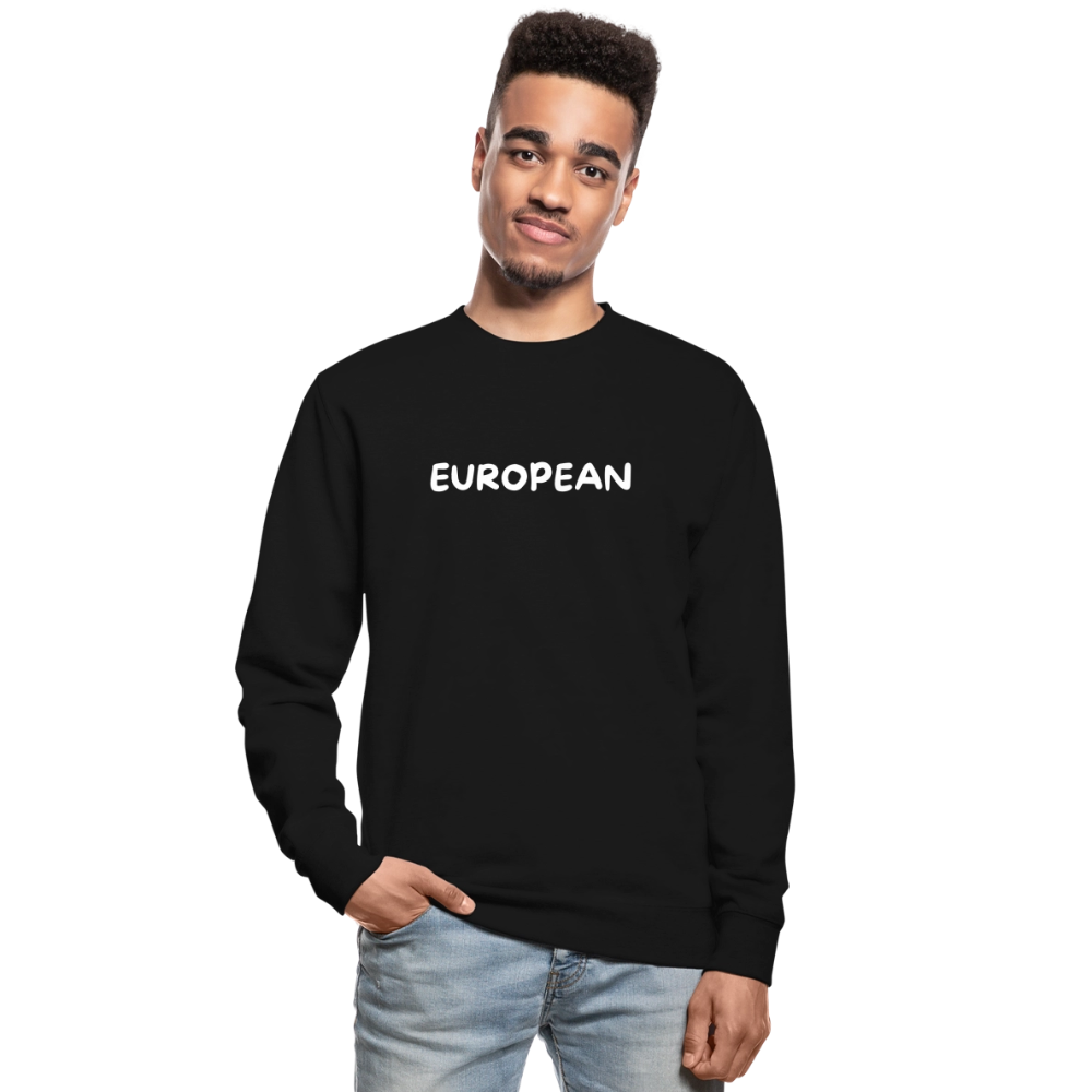 "EUROPEAN" - Unisex Pullover - black