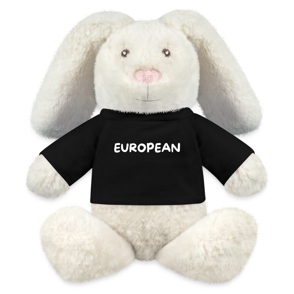 "EUROPEAN" - MiniFeet® RecycelHase® Creme - black