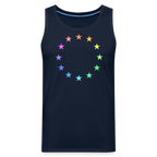 Men’s Premium Tank Top - "12 Stars - LGBTQ" - navy