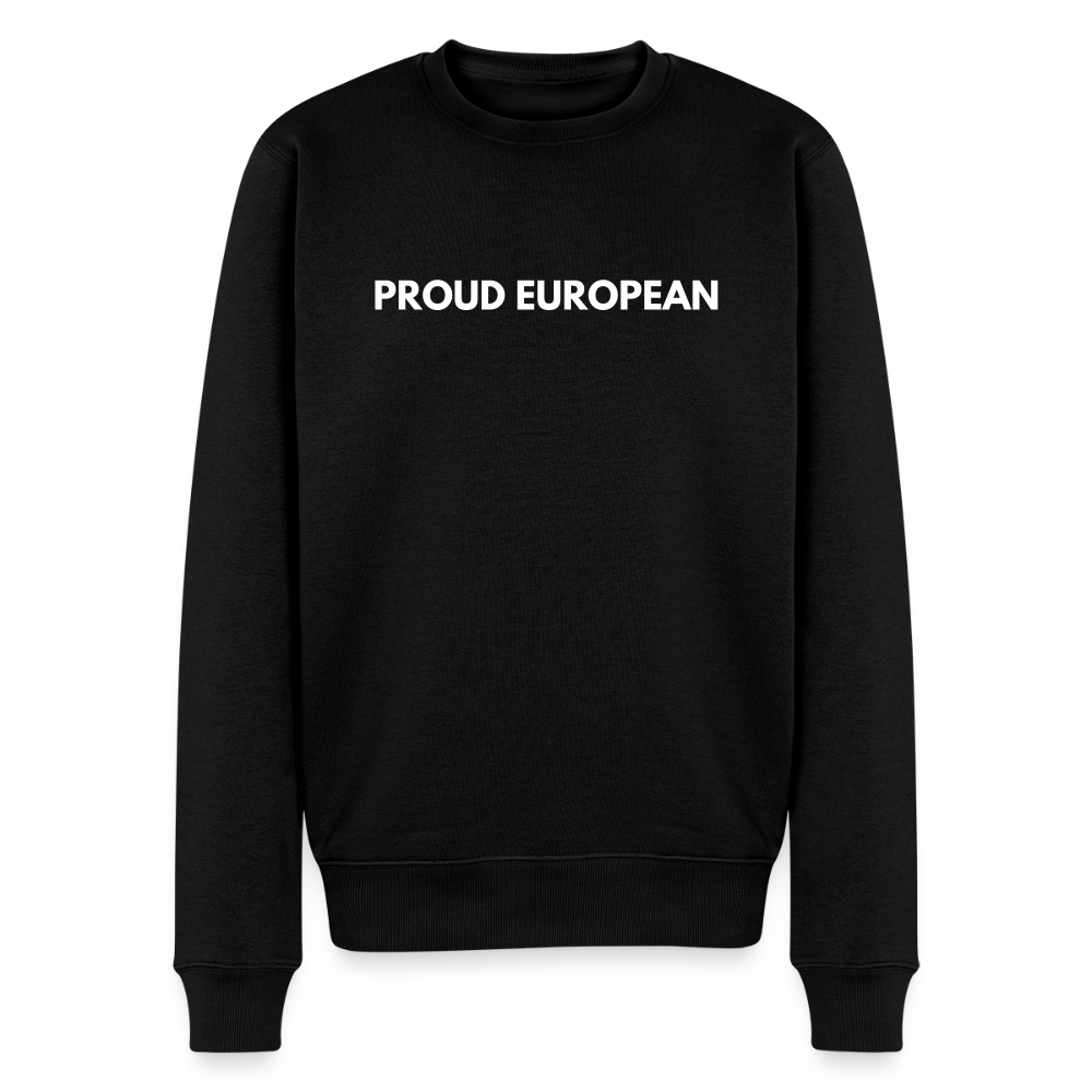 "PROUD EUROPEAN" - Männer Premium Pullover - black