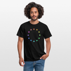 Men's T-Shirt - "12 Stars - LGBTQ" - black