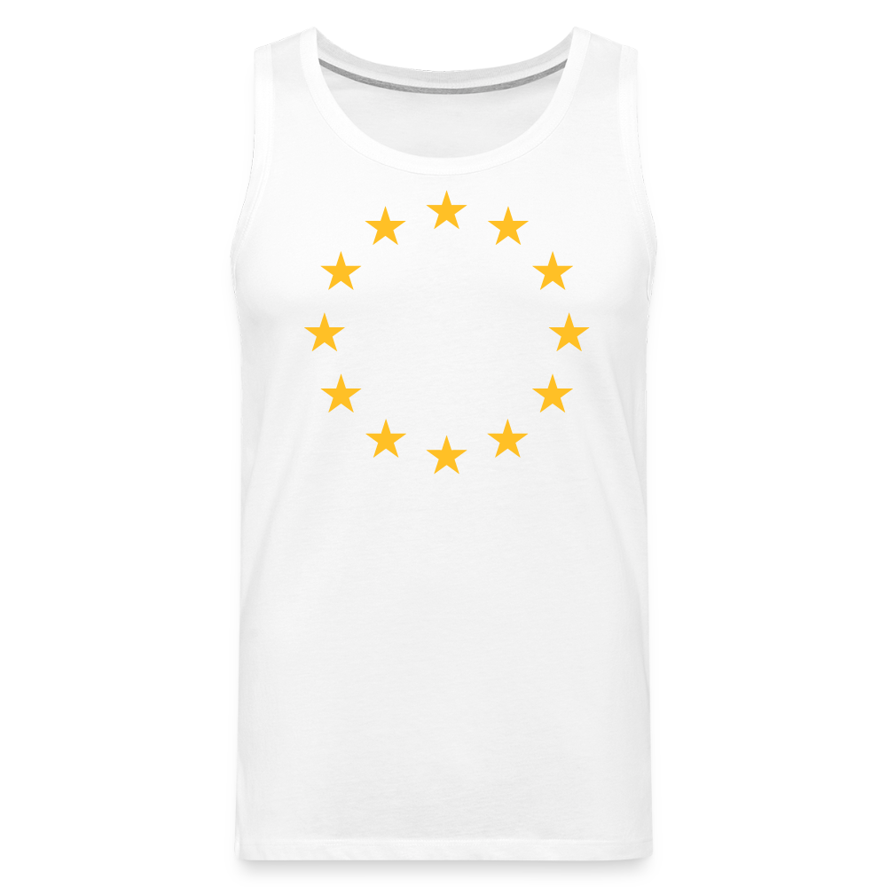 "12-Stars" - Men’s Premium Tank Top - white