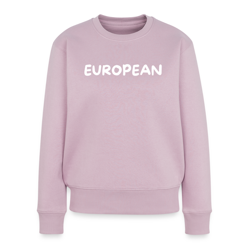 "EUROPEAN" - Frauen Premium Pullover - dusky pink