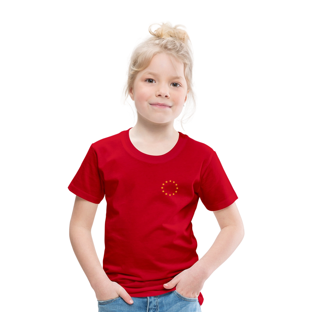 "12-Stars-mini" - Kinder Premium T-Shirt - red