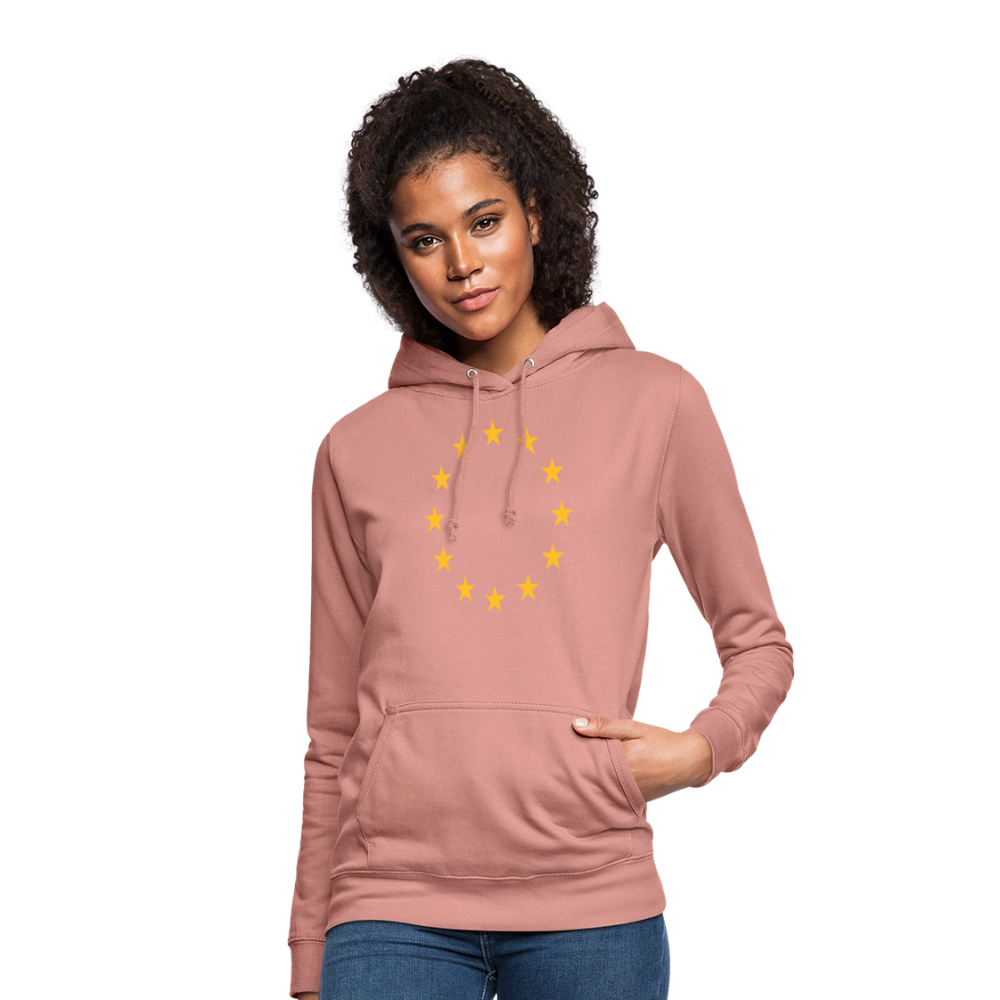 "12-Stars" - Women's Hoodie - dusky rose