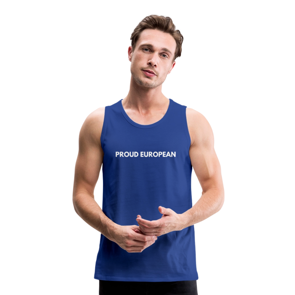 "PROUD EUROPEAN" - Männer Premium Tank Top - royal blue