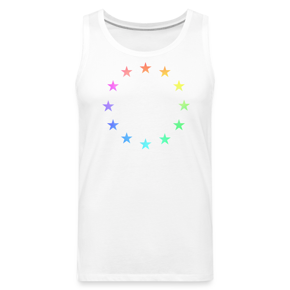 Men’s Premium Tank Top - "12 Stars - LGBTQ" - white