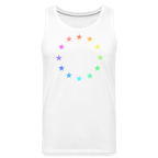 Men’s Premium Tank Top - "12 Stars - LGBTQ" - white