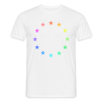 Men's T-Shirt - "12 Stars - LGBTQ" - white