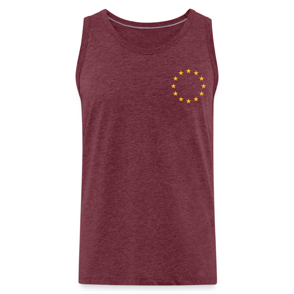 "12-stars-mini" - Männer Premium Tank Top - heather burgundy