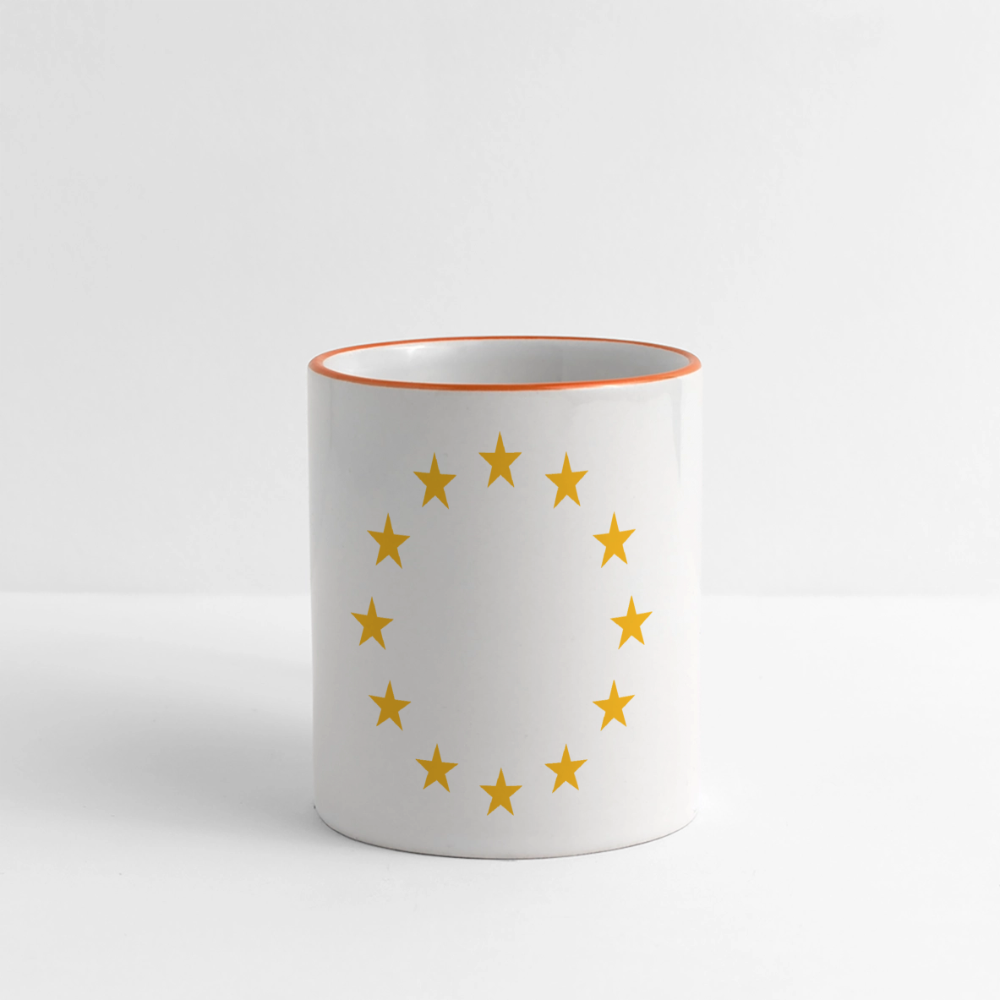 "12-Stars" - Mug - white/orange