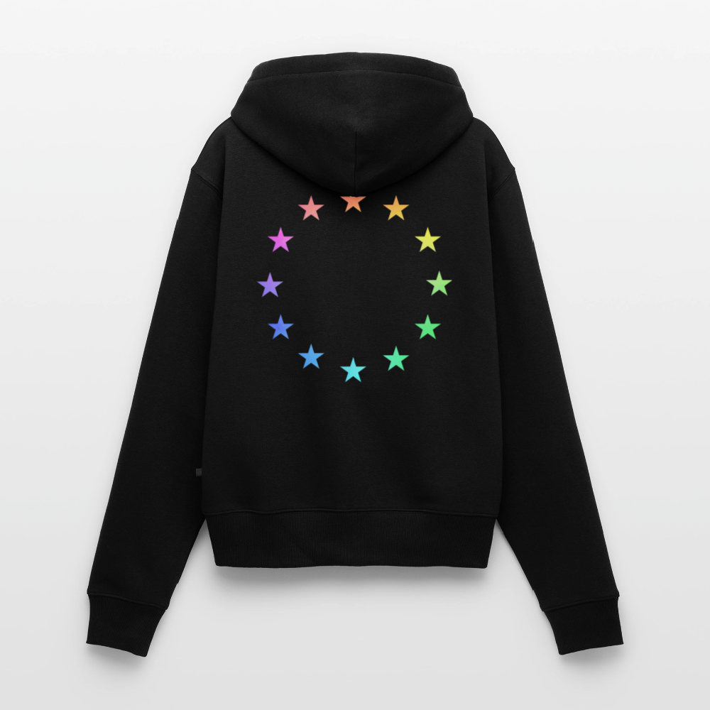 Women's Premium Hooded Jacket - "12 Stars - LGBTQ" - black