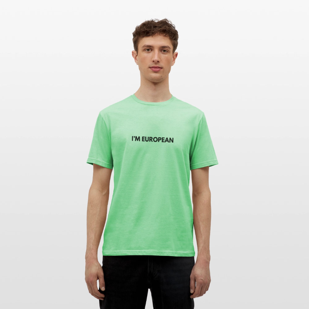 "I'M EUROPEAN" - Männer T-Shirt - mint green