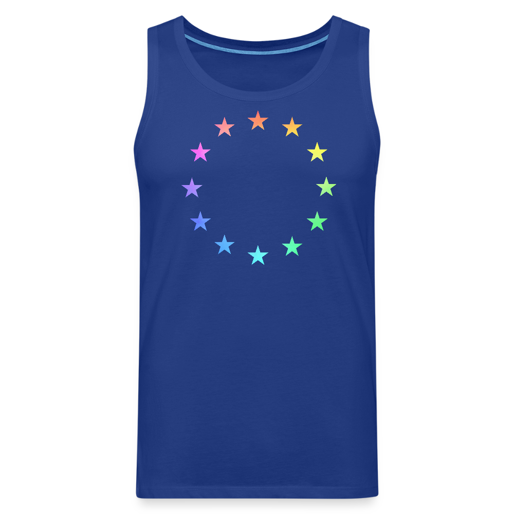 Men’s Premium Tank Top - "12 Stars - LGBTQ" - royal blue