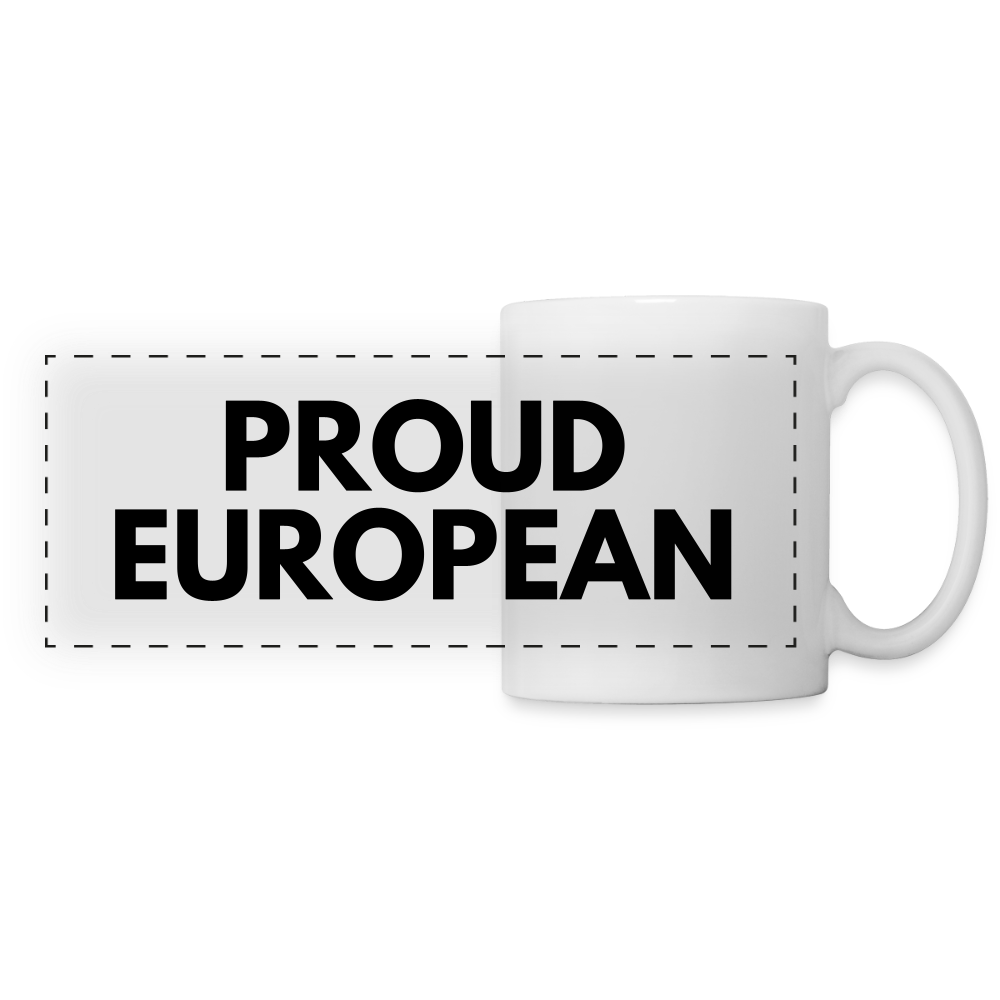 "PROUD EUROPEAN" - Tasse - white