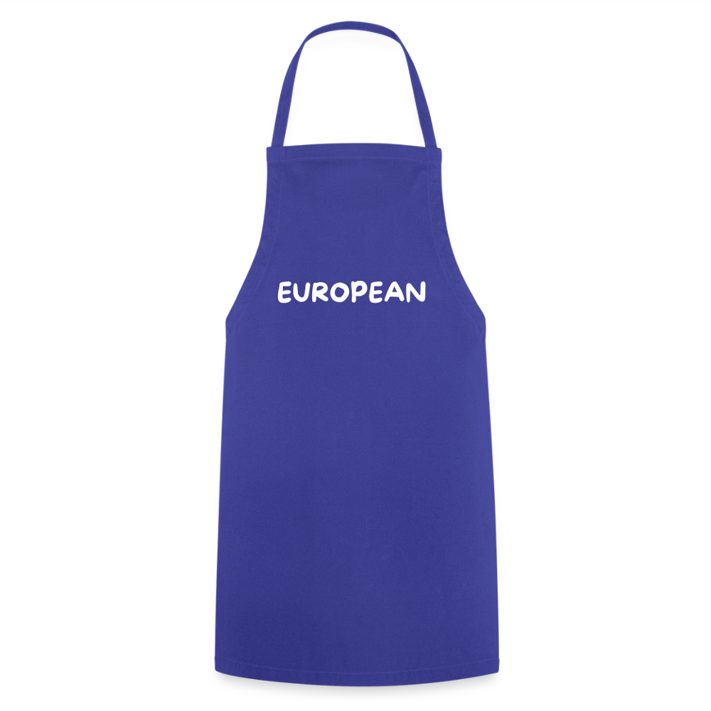 "EUROPEAN" - Kochschürze - royal blue