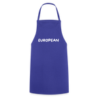 "EUROPEAN" - Kochschürze - royal blue