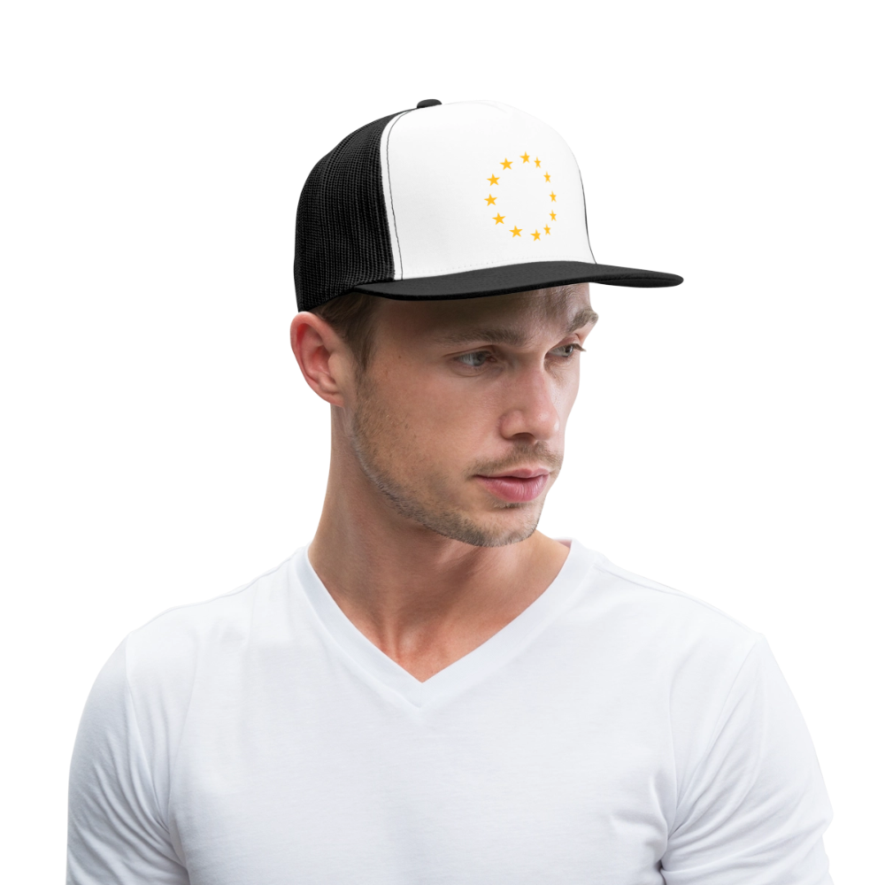 "12-Stars" - Trucker Cap - white/black