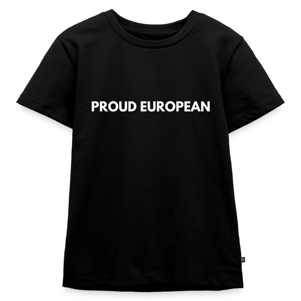 "PROUD EUROPEAN" - Kinder Premium T-Shirt - black