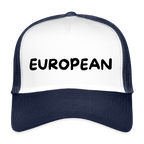 "EUROPEAN" - Trucker Cap - white/navy