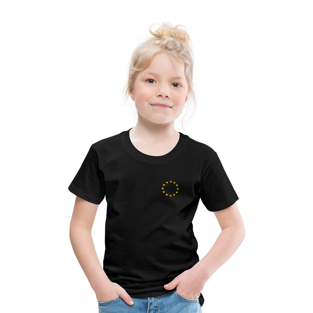"12-Stars-mini" - Kinder Premium T-Shirt - black