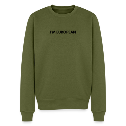 "I'M EUROPEAN" - Männer Premium Pullover - khaki