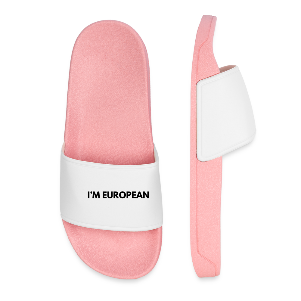 "I'M EUROPEAN" - Frauen Badelatschen - light pink
